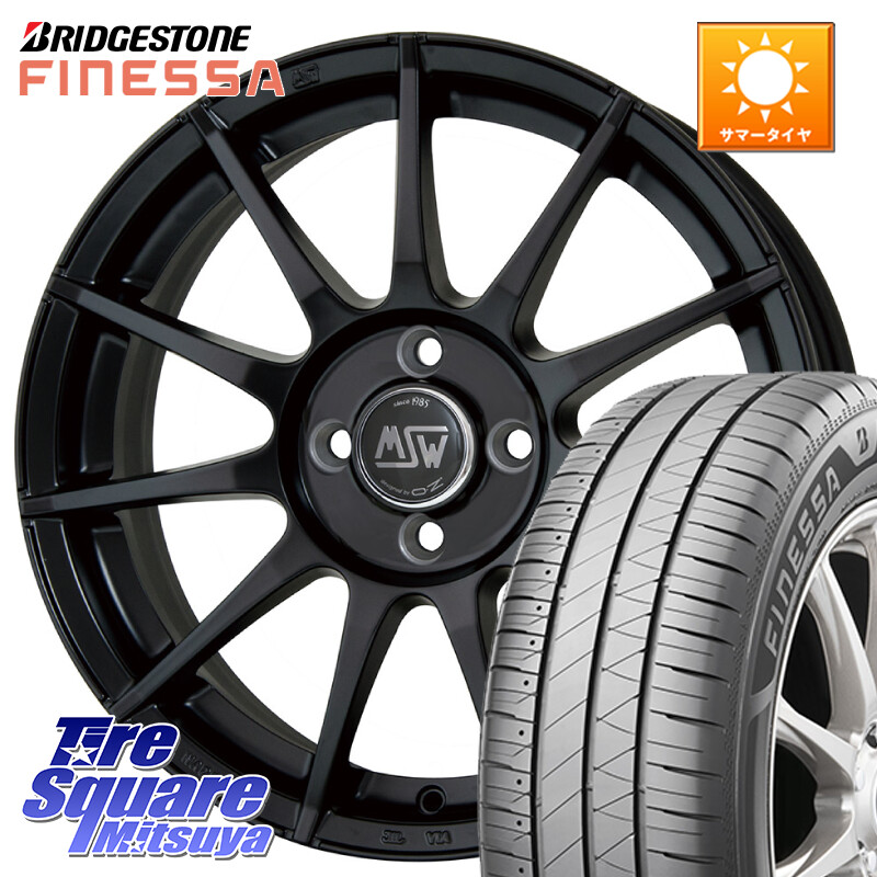 ブリヂストン FINESSA HB01 フィネッサ サマータイヤ 215/45R17MSW by OZ MSW85-2 ホイール 17インチ 17X7.0J(ALFAROMEO MITO 955) 38 4穴 98 アルファロメオ MITO ミト｜タイヤスクエアミツヤ