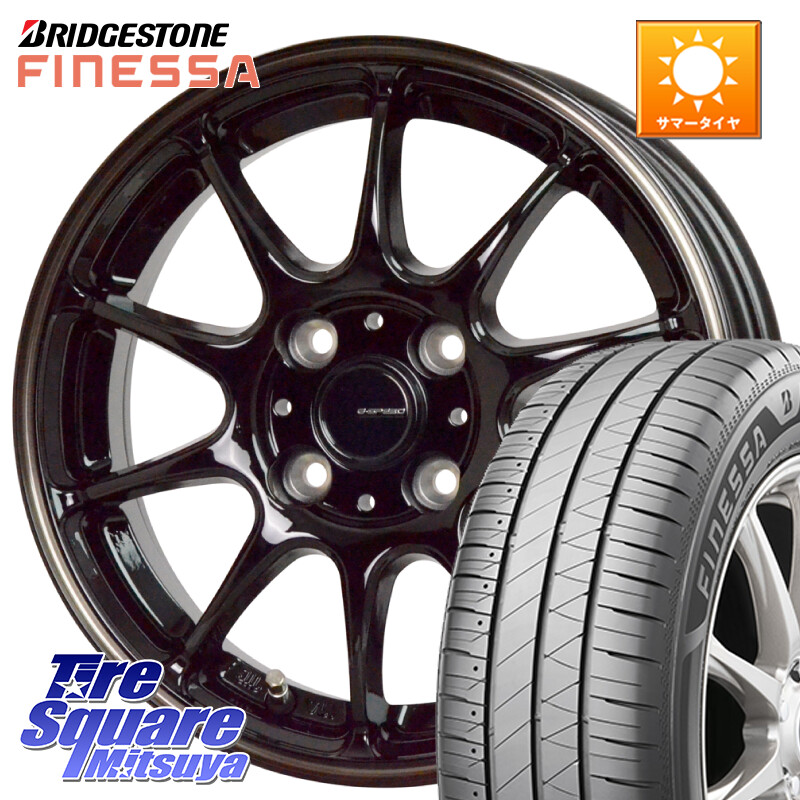 ブリヂストン FINESSA HB01 フィネッサ サマータイヤ 195/55R15HotStuff G・SPEED P-07 ジー・スピード ホイール 15インチ 15X5.5J 50 4穴 100|タイヤスクエアミツヤ