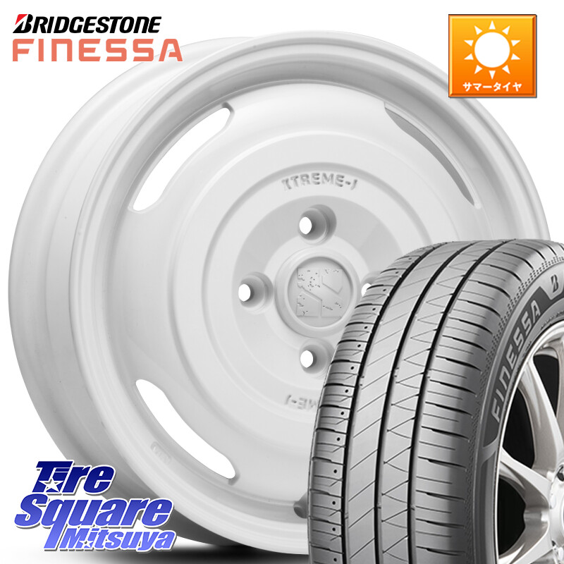 ブリヂストン FINESSA HB01 フィネッサ サマータイヤ 175/70R14MLJ JOURNEY ジャーニー XTREME-J エクストリームJ ホイール 14インチ 14X4.5J 43 4穴 100 Mx27/37/47Sソリオ・MB37SデリカD2 デリカD:2 D2|タイヤスクエアミツヤ