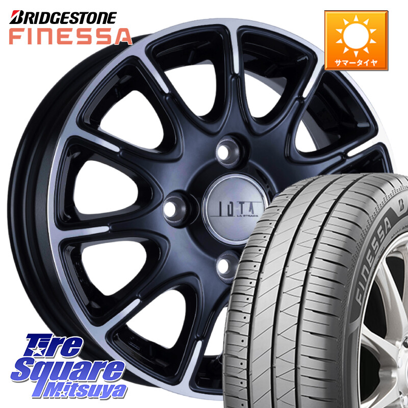 ブリヂストン FINESSA HB01 フィネッサ サマータイヤ 165/65R14阿部商会 TIRADO IOTA イオタ ホイール 14インチ 14X4.5J 45 4穴 100 デリカミニ4WD キャスト[アクティバ] ハスラー ピクシスジョイ[Cグレード] ハイゼットアゲトラCustom車用※軽自動車専用ホイール※ デ｜タイヤスクエアミツヤ