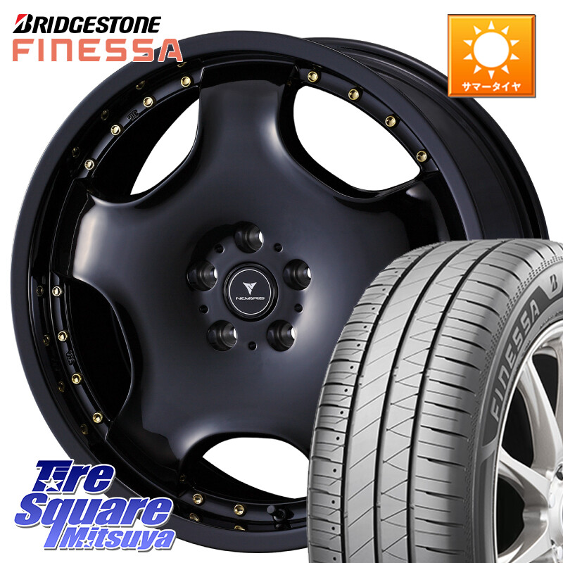 ブリヂストン FINESSA HB01 フィネッサ サマータイヤ 225/50R18WEDS NOVARIS ASSETE D1 特価● ホイール 18インチ ノヴァリス アセット 18X7.0J 40 5穴 114.3 カローラクロス エクストレイル X-TRAIL 日産 MPV|タイヤスクエアミツヤ