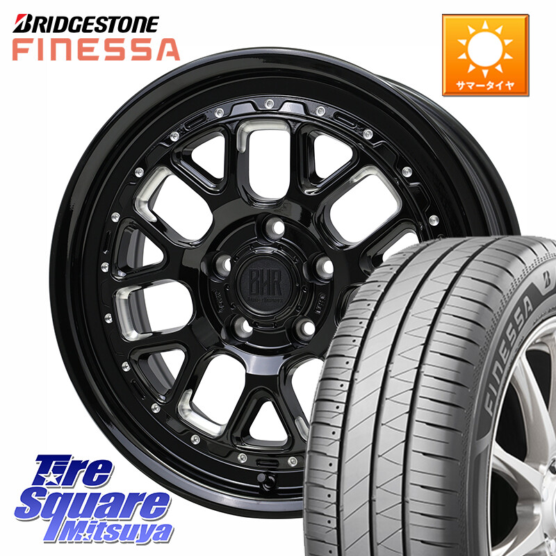 ブリヂストン FINESSA HB01 フィネッサ サマータイヤ 195/50R16HotStuff BARKLEY HARDROCK HURON ハードロック ヒューロン ホイール 16インチ 16X7.0J 38 5穴 114.3｜タイヤスクエアミツヤ