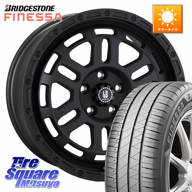 ブリヂストン FINESSA HB01 フィネッサ サマータイヤ 205/55R17阿部商会 LA STRADA DISCOVER ホイール 17インチ 17X7.0J 38 5穴 114.3 90系ノア/ヴォクシー RP6～8ステップワゴン SAI ノア NOAH｜タイヤスクエアミツヤ