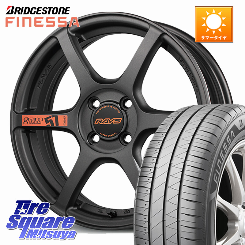 ブリヂストン FINESSA HB01 フィネッサ サマータイヤ 185/60R15RAYS 【欠品次回~1月】 57C6 SpecD gramLIGHTS ホイール 15インチ 15X5.0J 43 4穴 100 130系ヴィッツ|タイヤスクエアミツヤ