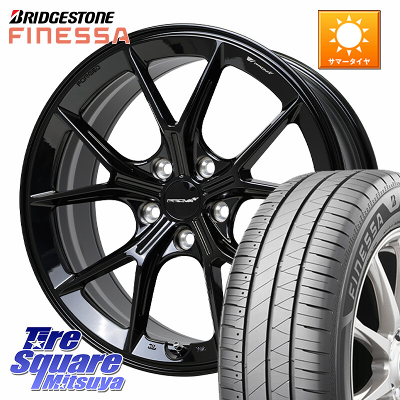 ブリヂストン FINESSA HB01 フィネッサ サマータイヤ 225/40R18HotStuff PROVA RAFFINATO プローバ ラフィナート スバル車専用 鍛造ホイール 18インチ 18X8.5J 48 5穴 100 210/A10系カローラ BRZ/86ローダウン車 BRZ GR 86 ハチロク 86 ハチロク｜タイヤスクエアミツヤ