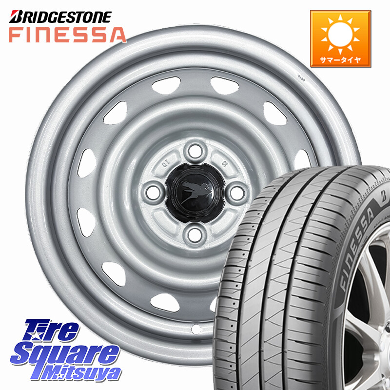 ブリヂストン FINESSA HB01 フィネッサ サマータイヤ 155/65R14WEDS Carrowin PC-455 キャロウィン スチールホイール 14インチ 14X4.5J 45 4穴 100 N-BOX デリカミニ2WD タント スペーシア サクラ ハイゼットアゲトラCustom車用※軽自動車専用ホイール※ ルークス ROOX|タイヤスクエアミツヤ