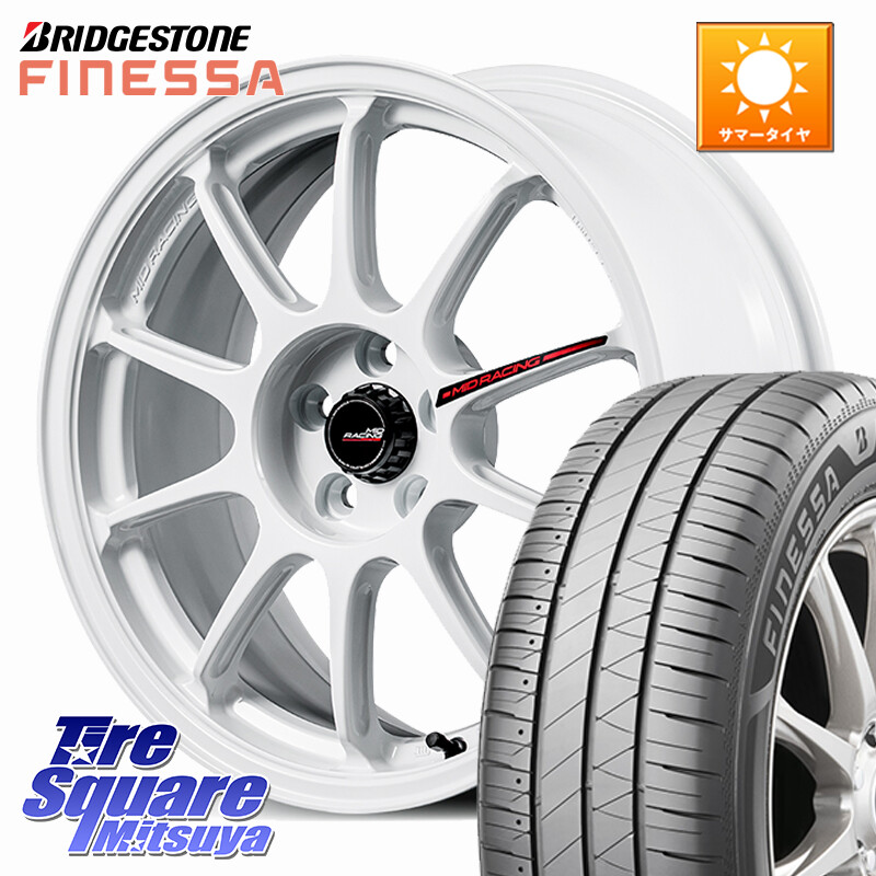 ブリヂストン FINESSA HB01 フィネッサ サマータイヤ 215/45R17MANARAY MID RACING R10 EVO ホイール 17インチ レーシング 17X7.0J 45 5穴 114.3 リーフ LEAF 日産 セレナ SERENA 日産 ブレイド オーリス カローラルミオン|タイヤスクエアミツヤ
