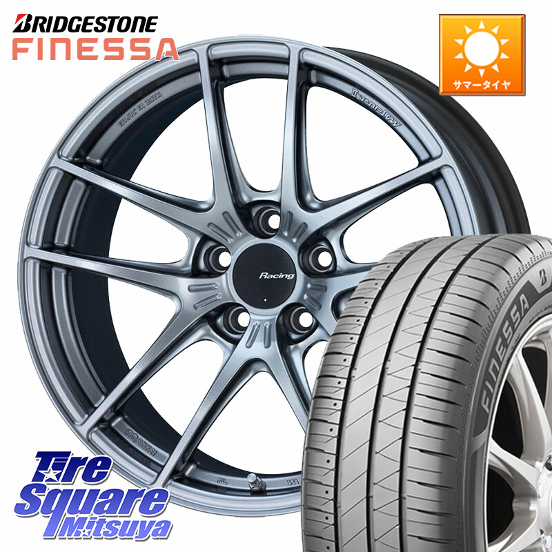 ブリヂストン FINESSA HB01 フィネッサ サマータイヤ 215/55R17KYOHO ENKEI Racing NVR5 ホイール 17インチ 17X8.0J 40 5穴 114.3 70系カムリ アコード|タイヤスクエアミツヤ