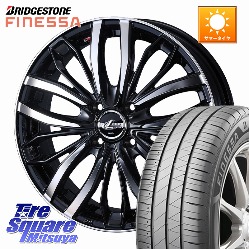 ブリヂストン FINESSA HB01 フィネッサ サマータイヤ 165/50R16WEDS LEONIS SC レオニスSC ホイール 16インチ 16X5.0J 45 4穴 100 N-BOX タント R1 R2 コペン ラピュタ ピクシスエポック｜タイヤスクエアミツヤ