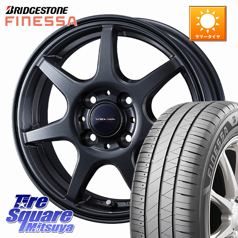 ブリヂストン FINESSA HB01 フィネッサ サマータイヤ 195/45R17WEDS VELVA WONDER ヴェルヴァワンダー ホイール 17インチ 17X6.0J 40 4穴 100｜タイヤスクエアミツヤ