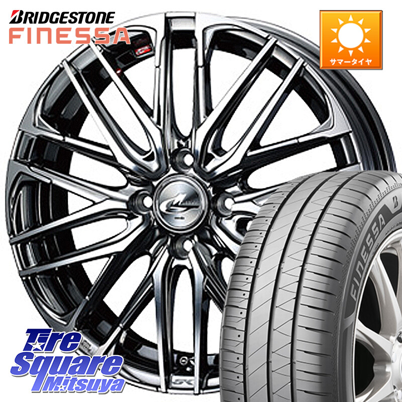 ブリヂストン FINESSA HB01 フィネッサ サマータイヤ 205/50R17WEDS 38306 レオニス SK ウェッズ Leonis ホイール 17インチ 17X6.5J 42 4穴 100 E13オーラ|タイヤスクエアミツヤ