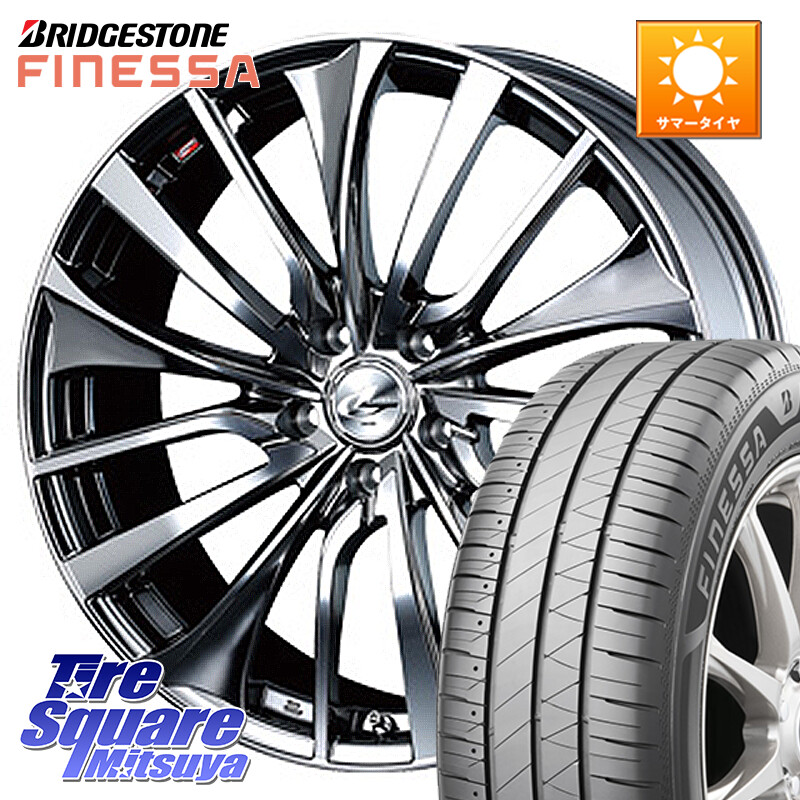 ブリヂストン FINESSA HB01 フィネッサ サマータイヤ 245/45R19WEDS 36381 レオニス VT ウェッズ Leonis ホイール 19インチ 19X8.0J 50 5穴 114.3 E52エルグランド ZR-V SL系フォレスター レイバック SK系フォレスター eビターラ CR-V｜タイヤスクエアミツヤ
