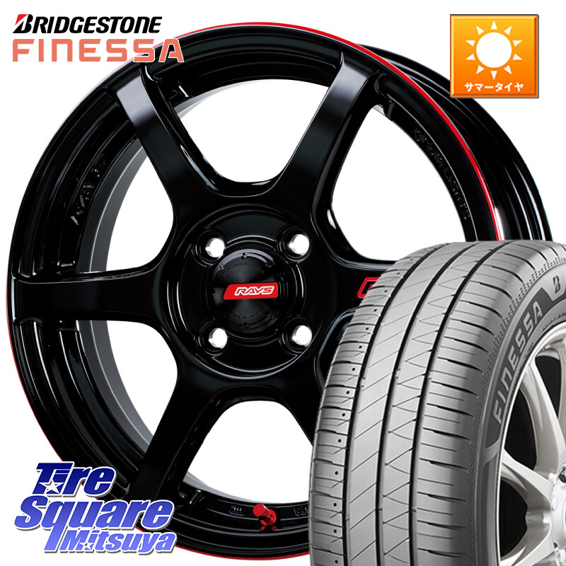 ブリヂストン FINESSA HB01 フィネッサ サマータイヤ 175/65R15RAYS 【欠品次回11~12月】 GRAM LIGHTS 57C6 TIME ATTACK EDITION ホイール 15インチ 15X5.0J 43 4穴 100 130系ヴィッツ タフト ハスラー リフトアップ等カスタム フレアクロスオーバー リフトアップ等カ|タイヤスクエアミツヤ