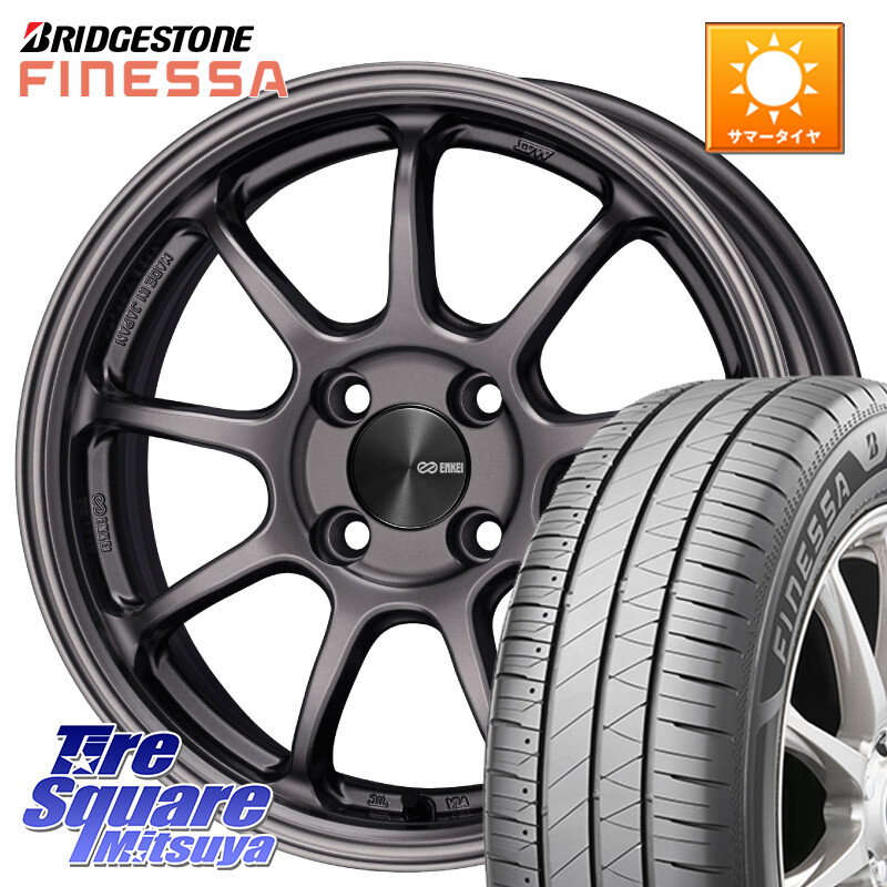 ブリヂストン FINESSA HB01 フィネッサ サマータイヤ 195/50R16ENKEI PerformanceLine PF09 ホイール 16インチ 16X6.5J 38 4穴 100 ロードスター ヤリス カスタム前提 スイフト｜タイヤスクエアミツヤ