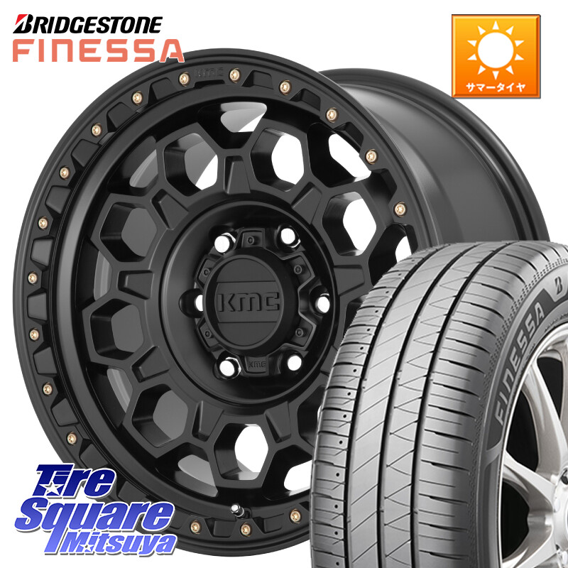 ブリヂストン FINESSA HB01 フィネッサ サマータイヤ 215/40R17KMC KM545 Trek Black ホイール 17インチ 17X8.0J 35 5穴 114.3｜タイヤスクエアミツヤ