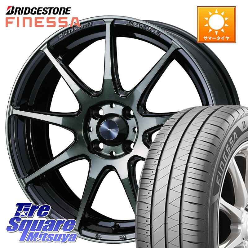 ブリヂストン FINESSA HB01 フィネッサ サマータイヤ 215/45R17WEDS WedsSport SA-99R SA99R ウェッズ スポーツ ホイール 17インチ 17X6.5J 42 4穴 100 アクア｜タイヤスクエアミツヤ