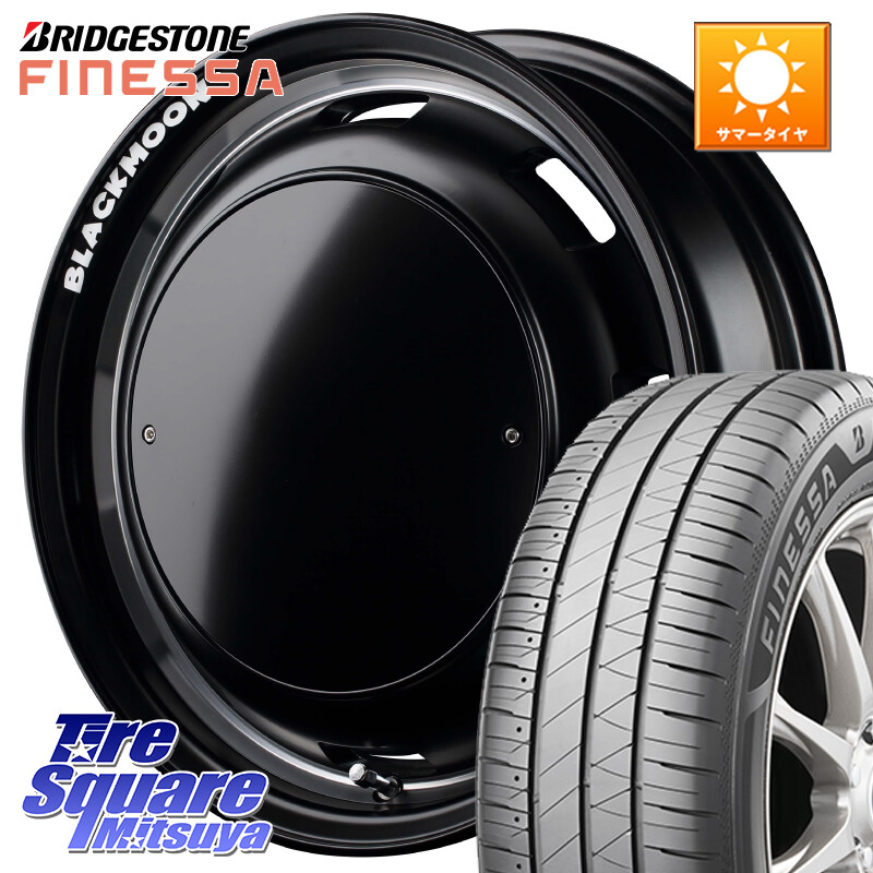 ブリヂストン FINESSA HB01 フィネッサ サマータイヤ 165/60R14MANARAY MID Garcia CISCO BLACKMOON EDITION 14インチ 14X4.5J 45 4穴 100 トッポBJ エブリイ ワゴン｜タイヤスクエアミツヤ