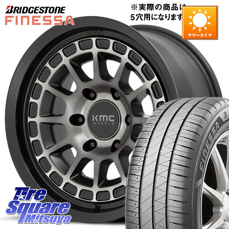 ブリヂストン FINESSA HB01 フィネッサ サマータイヤ 215/40R17KMC KM719 CANYON GRAY 17インチ 17X8.0J 35 5穴 114.3｜タイヤスクエアミツヤ 128,705円