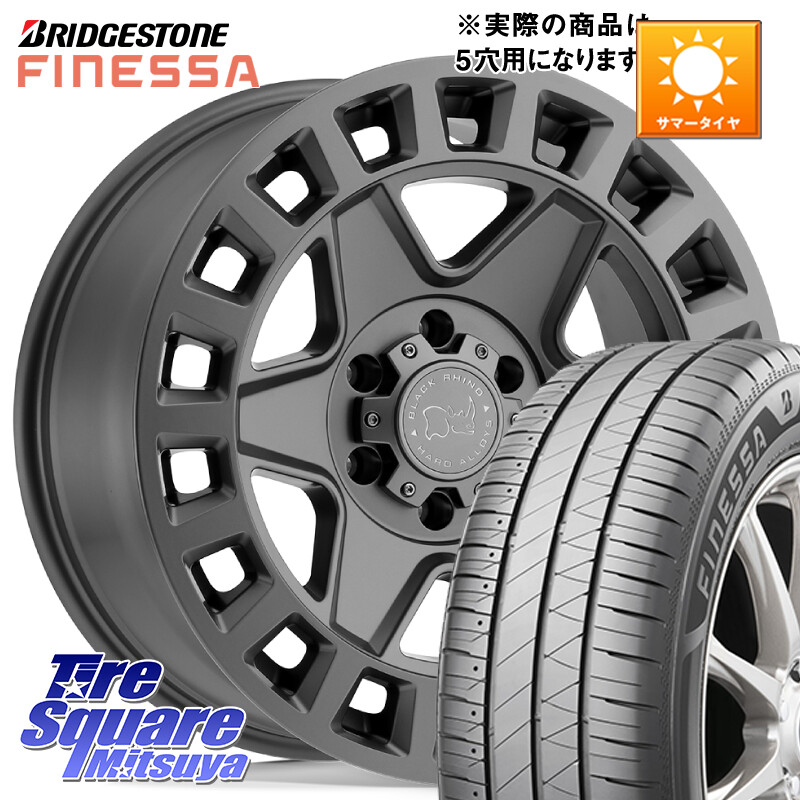 ブリヂストン FINESSA HB01 フィネッサ サマータイヤ 215/40R17BLACK RHINO YORK ブラックライノ ヨーク GM 17インチ ブラックライノ 17X8.0J 35 5穴 114.3｜タイヤスクエアミツヤ