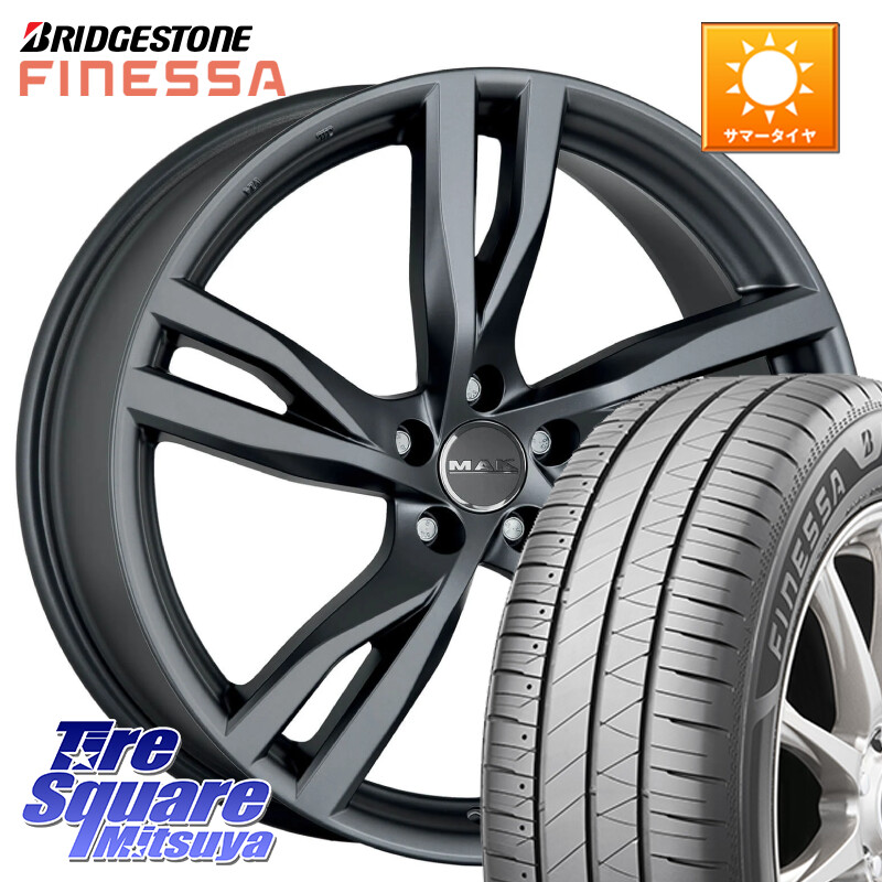 ブリヂストン FINESSA HB01 フィネッサ サマータイヤ 205/55R16阿部商会 MAK STOCKHOLM ホイール 16インチ 16X7.0J(VOL V40 MB4) 50 5穴 108 VOLVO ボルボ V40|タイヤスクエアミツヤ