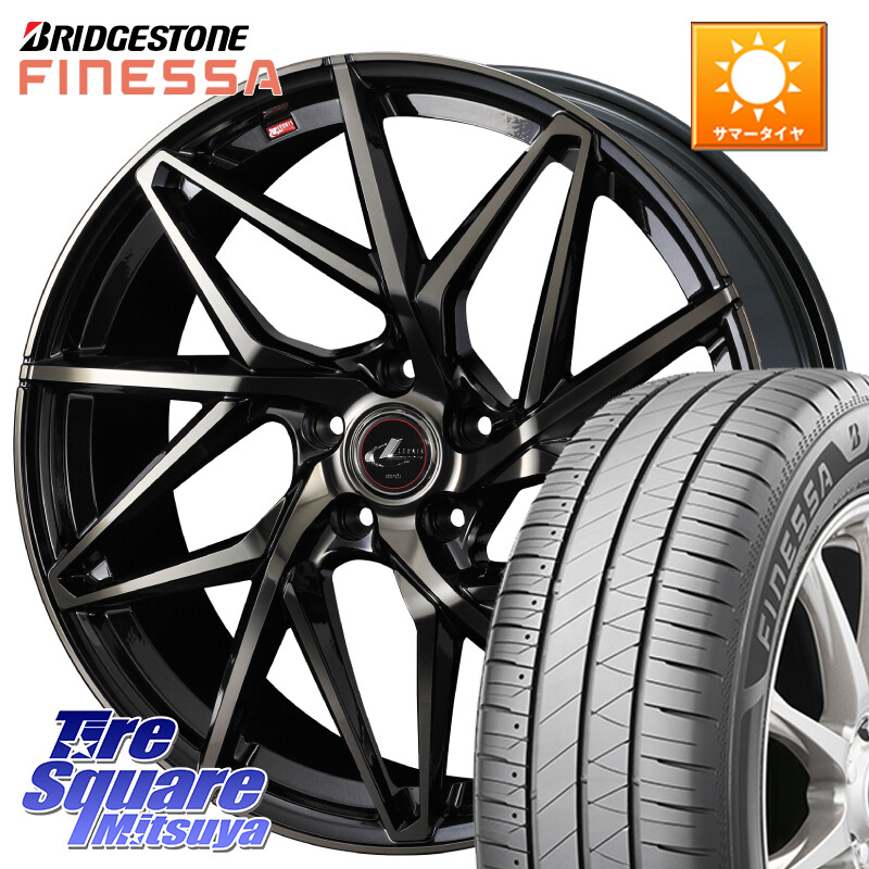 ブリヂストン FINESSA HB01 フィネッサ サマータイヤ 215/50R17WEDS 40596 レオニス LEONIS IT PBMCTI 17インチ 17X7.0J 47 5穴 100 ウィッシュ WISH インプレッサ エクシーガ|タイヤスクエアミツヤ