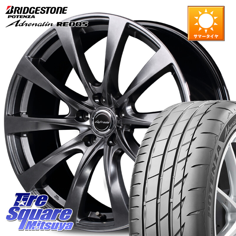 ブリヂストン ポテンザ アドレナリン RE005 Adrenalin【国内正規品】サマータイヤ 235/35R19MANARAY MOTION2 平座仕様(トヨタ・レクサス専用)MID Lefinada ホイール 19X8.0J 45 5穴 114.3 90系ノア/ヴォクシー プリウスアルファ ノア NOAH|タイヤスクエアミツヤ