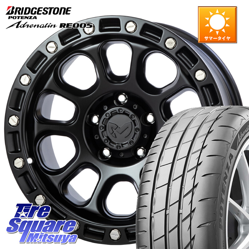 ブリヂストン ポテンザ アドレナリン RE005 Adrenalin【国内正規品】サマータイヤ 205/40R17MKW M204 ブラックキャット 在庫● 17インチ ★サマーセール★ 17X8.0J 38 5穴 114.3|タイヤスクエアミツヤ