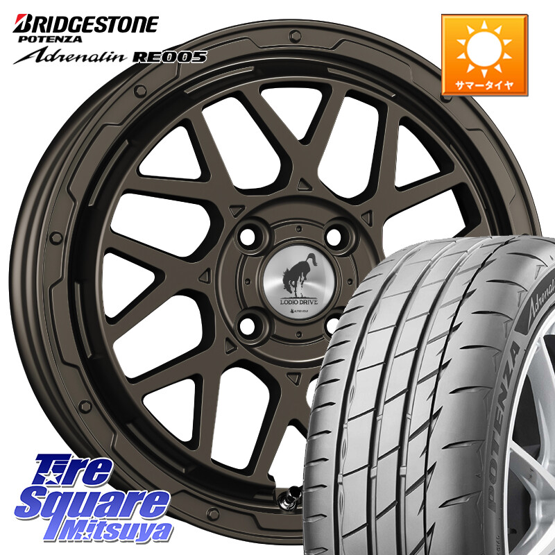 ブリヂストン ポテンザ アドレナリン RE005 Adrenalin【国内正規品】サマータイヤ 195/45R16SUPER STAR LODIO DRIVE ロディオドライブ 8M MONO モノ 16インチ 16X6.0J 42 4穴 100 M900系タンク/ルーミー SuperONE E11ノート ダイハツ トールM900S・M910S ジャスティ(M9｜タイヤスクエアミツヤ