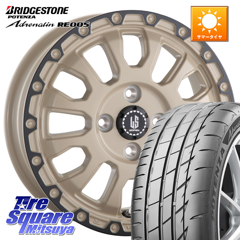 ブリヂストン ポテンザ アドレナリン RE005 Adrenalin【国内正規品】サマータイヤ 195/45R16阿部商会 LA STRADA AVENTURA アヴェンチュラ GAR 16インチ 16X6.0J 40 4穴 100 M900系タンク/ルーミー SuperONE E11ノート ダイハツ トールM900S・M910S ジャスティ(M900/910|タイヤスクエアミツヤ