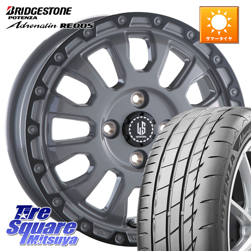 ブリヂストン ポテンザ アドレナリン RE005 Adrenalin【国内正規品】サマータイヤ 195/45R16阿部商会 LA STRADA AVENTURA アヴェンチュラ 16インチ 16X6.0J 40 4穴 100 M900系タンク/ルーミー SuperONE E11ノート ダイハツ トールM900S・M910S ジャスティ(M900/910F)｜タイヤスクエアミツヤ