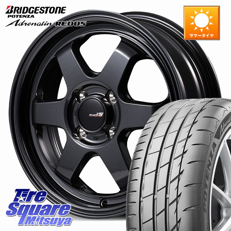 ブリヂストン ポテンザ アドレナリン RE005 Adrenalin【国内正規品】サマータイヤ 165/50R15MANARAY MID RACING R06 ホイール 15インチ 15X5.0J 45 4穴 100 タウンボックス クリッパーリオ 日産 コペン アトレーワゴン｜タイヤスクエアミツヤ