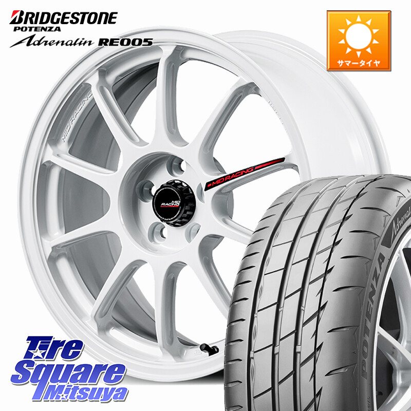 ブリヂストン ポテンザ アドレナリン RE005 Adrenalin【国内正規品】サマータイヤ 215/45R18MANARAY MID RACING R10 EVO ホイール 18インチ レーシング 18X7.5J 45 5穴 114.3 90系ノア/ヴォクシー MAZDA3 P15キックス ZE1リーフ プリウスアルファ ノア NOAH ジェイド|タイヤスクエアミツヤ