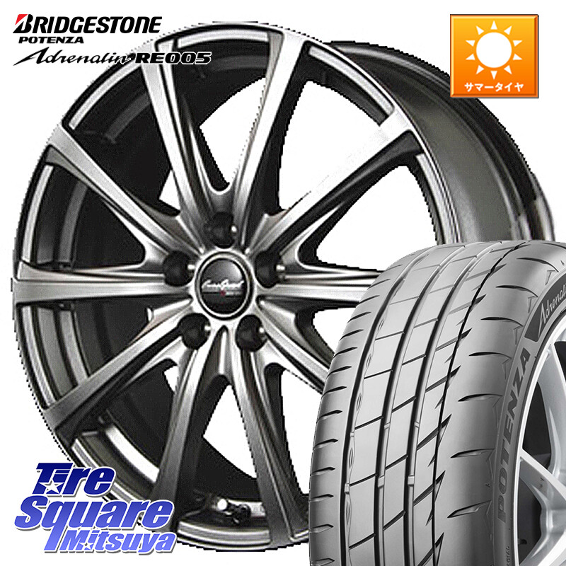 ブリヂストン ポテンザ アドレナリン RE005 Adrenalin【国内正規品】サマータイヤ 215/55R16MANARAY MID EuroSpeed ユーロスピード V25 ホイール 16インチ 16X6.5J 48 5穴 114.3 カムリ｜タイヤスクエアミツヤ