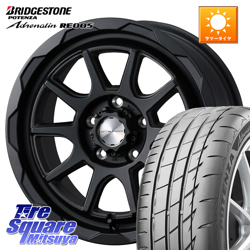 ブリヂストン ポテンザ アドレナリン RE005 Adrenalin【国内正規品】サマータイヤ 215/55R16WEDS マッドヴァンス06 MUD VANCE 06 ウエッズ 16インチ 16X7.0J 38 5穴 114.3 ZE1リーフ シビック インサイト｜タイヤスクエアミツヤ 106,370円