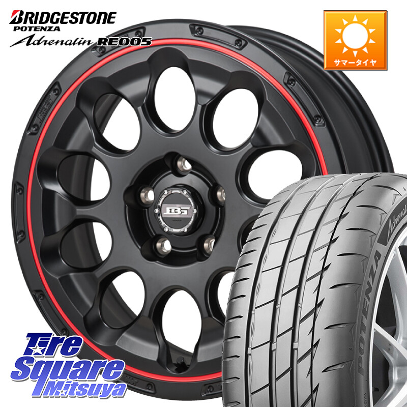ブリヂストン ポテンザ アドレナリン RE005 Adrenalin【国内正規品】サマータイヤ 215/50R17Japan三陽 ボトムガルシア CHRONO クロノ BKRED 17X7.0J 38 5穴 114.3 ZE1リーフ プリウスアルファ SAI シビック インサイト｜タイヤスクエアミツヤ 113,240円
