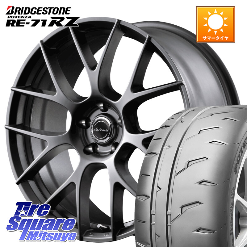 ブリヂストン POTENZA RE-71RZ RE71RZ ポテンザ【国内正規品】サマータイヤ 225/45R18MANARAY Lefinada MOTION3 平座仕様 トヨタ・レクサス専用 ホイール 18インチ MID 18X8.0J 42 5穴 114.3 プリウスアルファ HS レクサス クラウンマジェスタ クラウンロイヤル クラウ|タイヤスクエアミツヤ