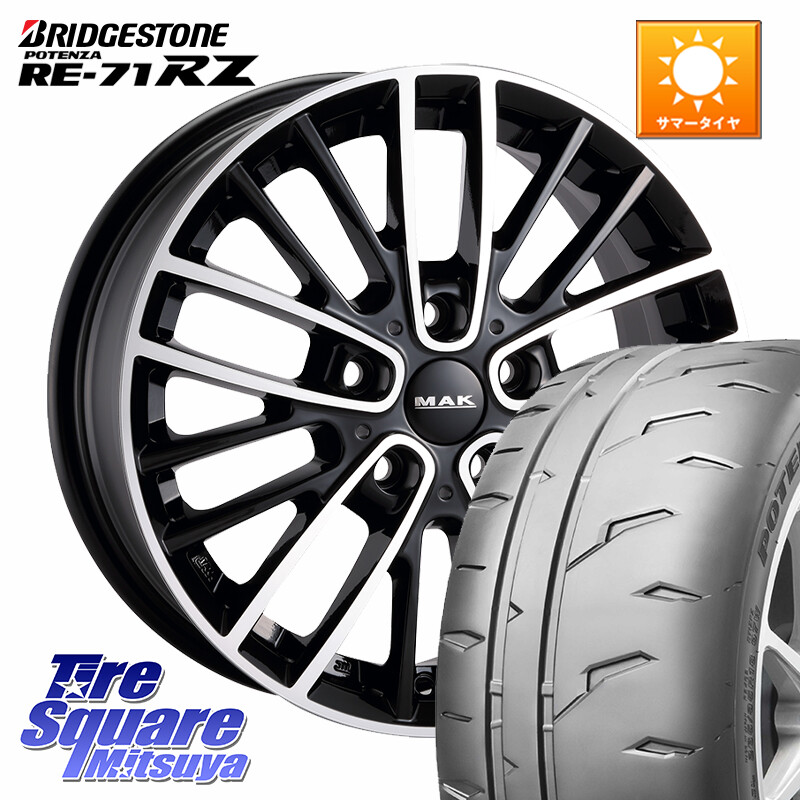 ブリヂストン POTENZA RE-71RZ RE71RZ ポテンザ【国内正規品】サマータイヤ 205/55R16阿部商会 MAK CHELSE ホイール 16インチ 16X7.0J(MINI F54) 52 5穴 112 MINI ミニ クラブマン F54|タイヤスクエアミツヤ
