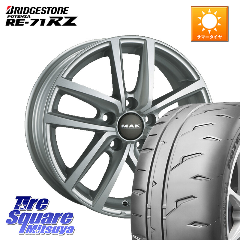 ブリヂストン POTENZA RE-71RZ RE71RZ ポテンザ【国内正規品】サマータイヤ 225/45R17阿部商会 MAK DRESDEN ホイール 17インチ 17X7.0J(VW GOLF7 AU) 48 5穴 112 フォルクスワーゲン ゴルフ7 フォルクスワーゲン ゴルフ7 GTI・R フォルクスワーゲン ゴルフ8 フォルクス|タイヤスクエアミツヤ