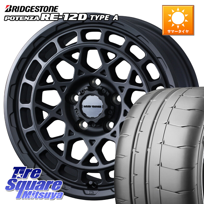 ブリヂストン POTENZA ポテンザ RE-12D TypeA サマータイヤ 215/45R17WEDS MUDVANCE X TYPE M ホイール 17インチ マッドヴァンス タイプM 17X7.0J 38 5穴 114.3｜タイヤスクエアミツヤ