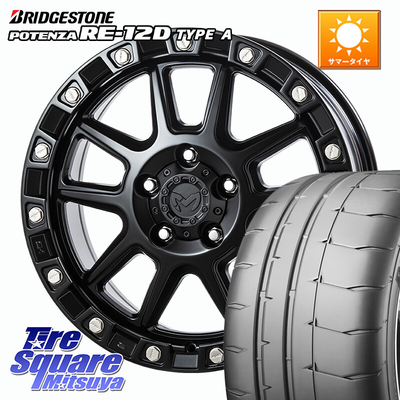 ブリヂストン POTENZA ポテンザ RE-12D TypeA サマータイヤ 235/40R18MKW M205 ブラックキャット ホイール 18インチ 18X8.0J 40 5穴 114.3 インサイト｜タイヤスクエアミツヤ