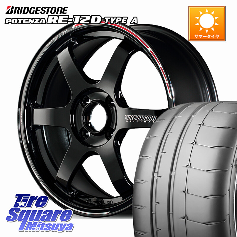 ブリヂストン POTENZA ポテンザ RE-12D TypeA サマータイヤ 205/50R16RAYS 【欠品次回3~4月】 TE37 SONIC TIME ATTACK EDITION 鍛造 ホイール 16インチ 16X6.0J 43 4穴 100 ロードスターRF アクア｜タイヤスクエアミツヤ 191,640円