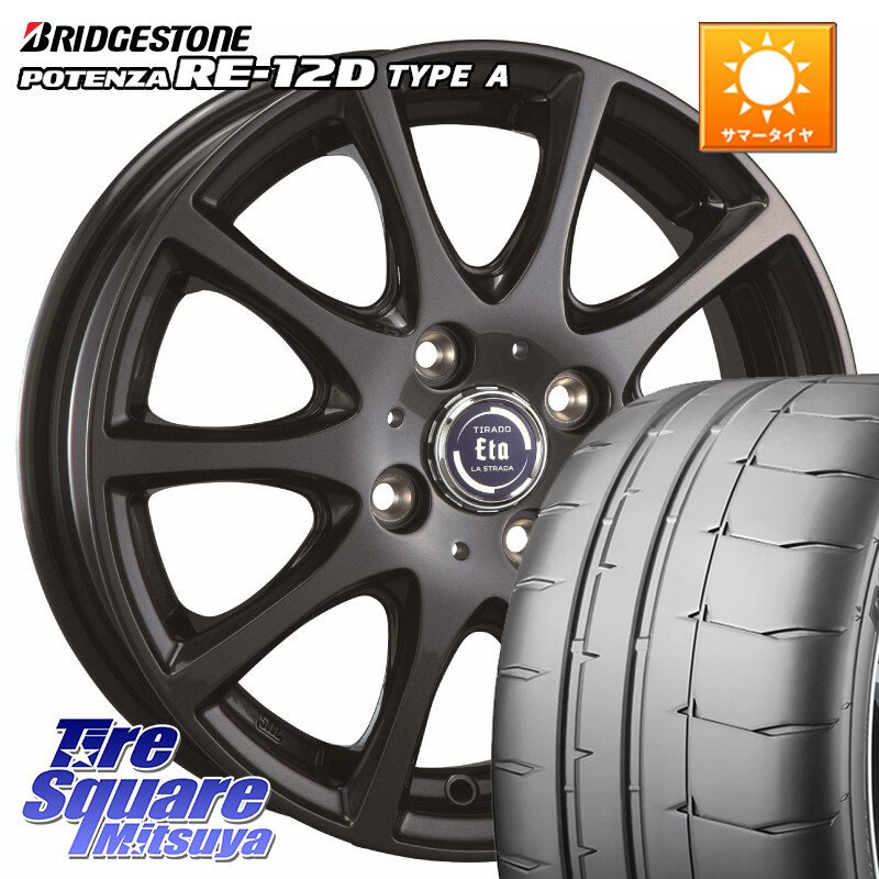 ブリヂストン POTENZA ポテンザ RE-12D TypeA サマータイヤ 205/50R16阿部商会 ティラード イータ 16X6.0J 42 4穴 100 ロードスターRF アクア|タイヤスクエアミツヤ