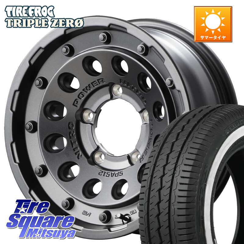 TIRE FROG TRIPLE ZERO ホワイトリボン 195/80R15 107*105MANARAY MID ナイトロパワー H12 SHOTGUN BB インセット-5 15インチ 15X6.0J(JB74) 0 5穴 139.7 ジムニ−シエラ/ノマド(カスタム)|タイヤスクエアミツヤ