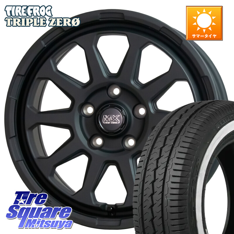 TIRE FROG TRIPLE ZERO ホワイトリボン 215/65R16 109*107HotStuff マッドクロス レンジャー ブラック 5H ホイール 16インチ 16X7.0J 38 5穴 114.3｜タイヤスクエアミツヤ
