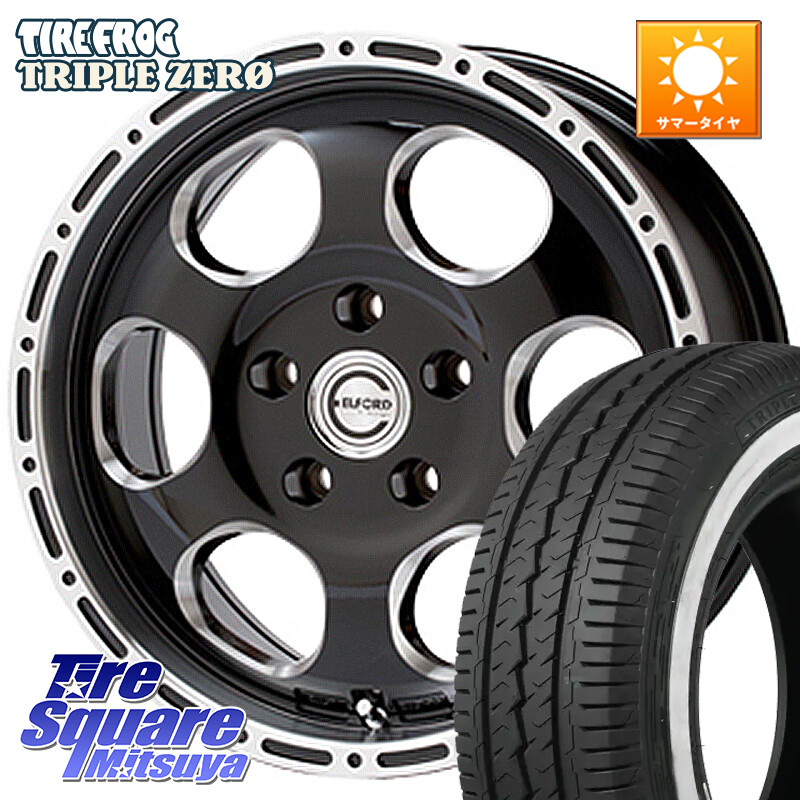 TIRE FROG TRIPLE ZERO ホワイトリボン 215/65R16 109*107MEIWA Blood Stock One Piece ホイール 16インチ 16X7.0J 35 5穴 114.3｜タイヤスクエアミツヤ