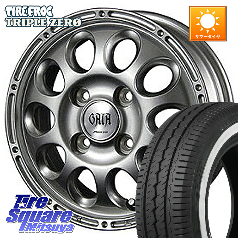 TIRE FROG TRIPLE ZERO ホワイトリボン 155/80R14 88*86MANARAY MID GAIA BRIG プロボックス NCP160 ホイール 14インチ 14X5.0J(JWL-T) 42 4穴 100 160系サクシード/プロボックス ファミリアバン プロボックス|タイヤスクエアミツヤ