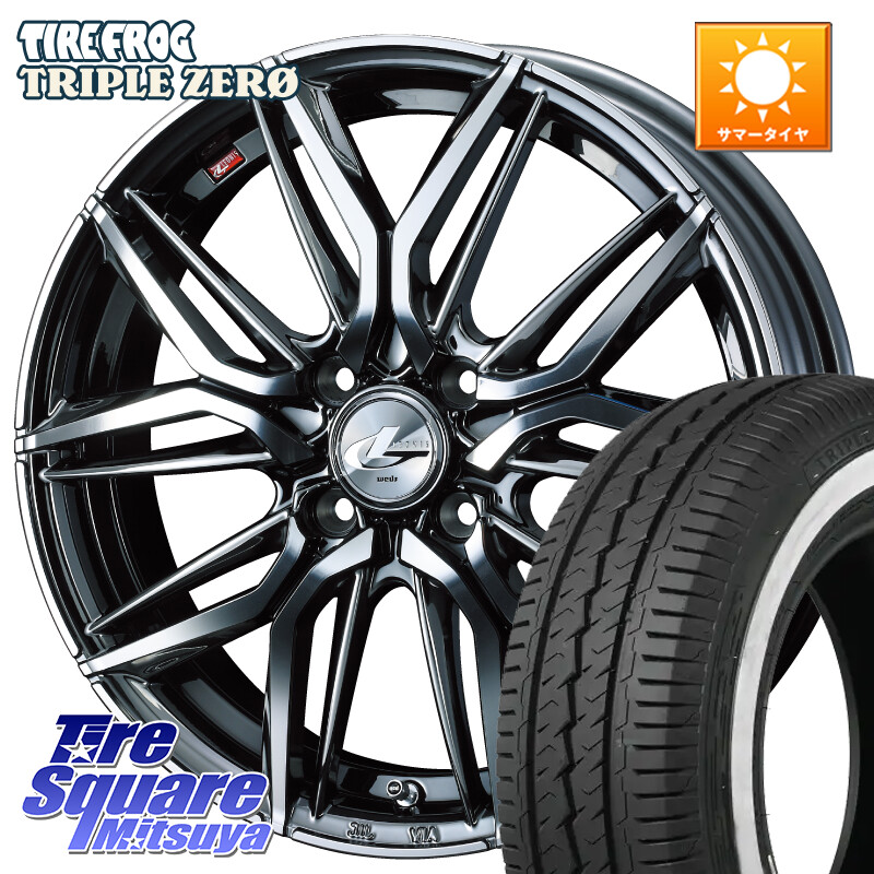 TIRE FROG TRIPLE ZERO ホワイトリボン 155/80R14 88*86WEDS 40769 レオニス LEONIS LM BMCMC 14インチ 14X4.5J 45 4穴 100 ハイゼットアゲトラCustom車用※軽自動車専用ホイール※|タイヤスクエアミツヤ