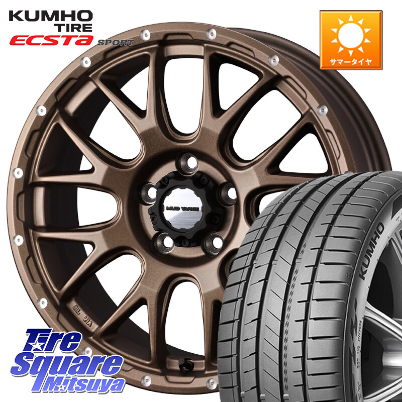 KUMHO ECSTA SPORT PS72 サマータイヤ 215/45R18WEDS 41147 マッドヴァンス08 MUD VANCE 08 ホイール 18インチ 18X7.5J 35 5穴 114.3 SAI インサイト｜タイヤスクエアミツヤ