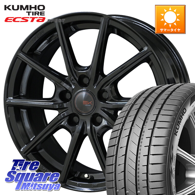 KUMHO ECSTA SPORT PS72 サマータイヤ 225/50R17KYOHO SEIN EK ザインEK ホイール 17インチ 17X7.0J 42 5穴 114.3 WRX-S4(VBH) マークXジオ エアトレック RX-8 MAZDA WRX S4|タイヤスクエアミツヤ