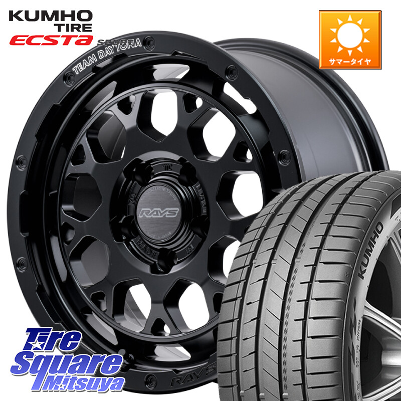 KUMHO ECSTA SPORT PS72 サマータイヤ 205/45R17RAYS 【欠品次回9~10月】 TEAM DAYTONA M9+ BOJ ホイール 17インチ 17X7.0J 40 5穴 114.3｜タイヤスクエアミツヤ